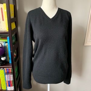 MUJI yak hair wool v-neck sweater